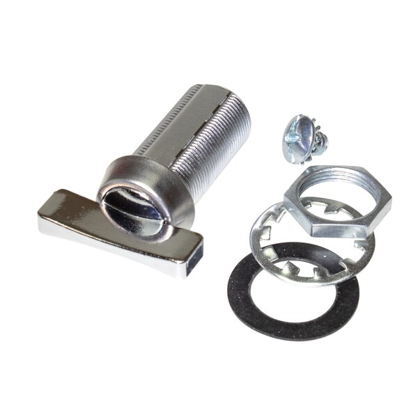 Global Cam Lock, Thumb Turn, 1-3/8in Barrel, Stainless, Connecting Screw And Nut. Blade/Cam Not Included CLTT-138-SS - main